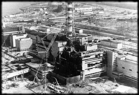 La centrale di Chernobyl dopo il disastro